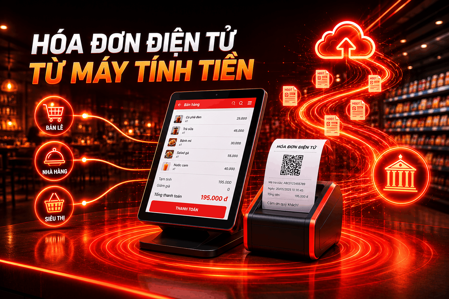 Hóa Đơn Điện Tử Từ Máy Tính Tiền