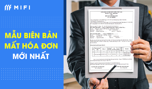 mẫu biên bản xác nhận mất hóa đơn
