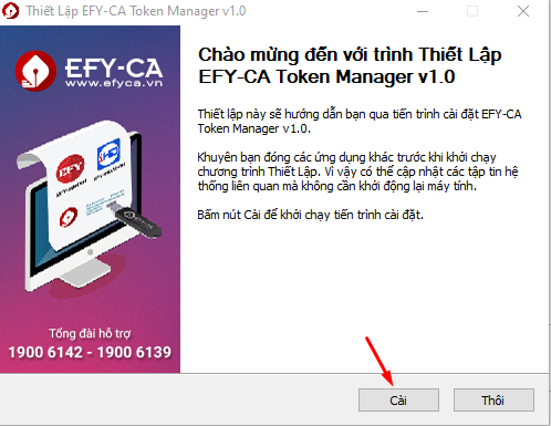 Cài đặt chữ ký số (USB Token)
