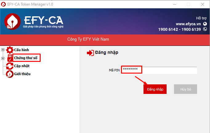 Cài đặt chữ ký số (USB Token)