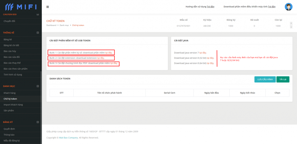 Hướng Dẫn Sử Dụng Hóa Đơn Điện Tử An Toàn Mifi Lần Đầu