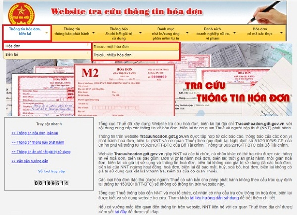 Website tra cứu hóa đơn điện tử