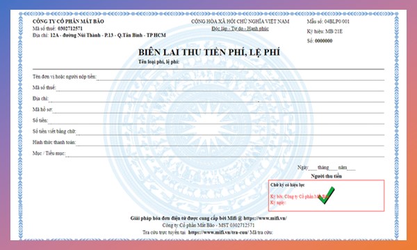 Phiếu thu điện tử cũng là một loại hóa đơn điện tử