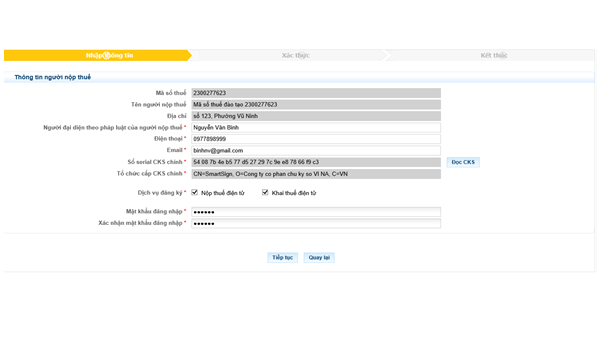 hướng dẫn đăng ký hoàn thuế điện tử