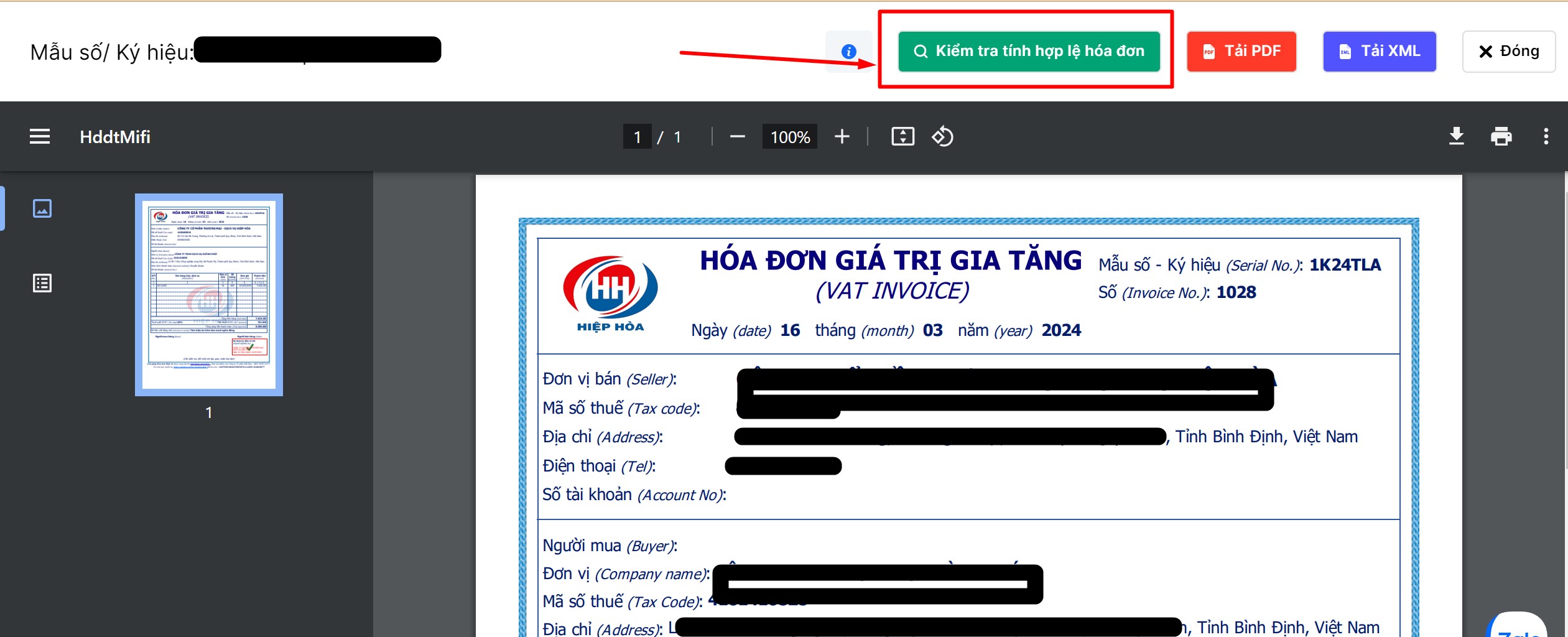 Cách kiểm tra hóa đơn hợp lệ