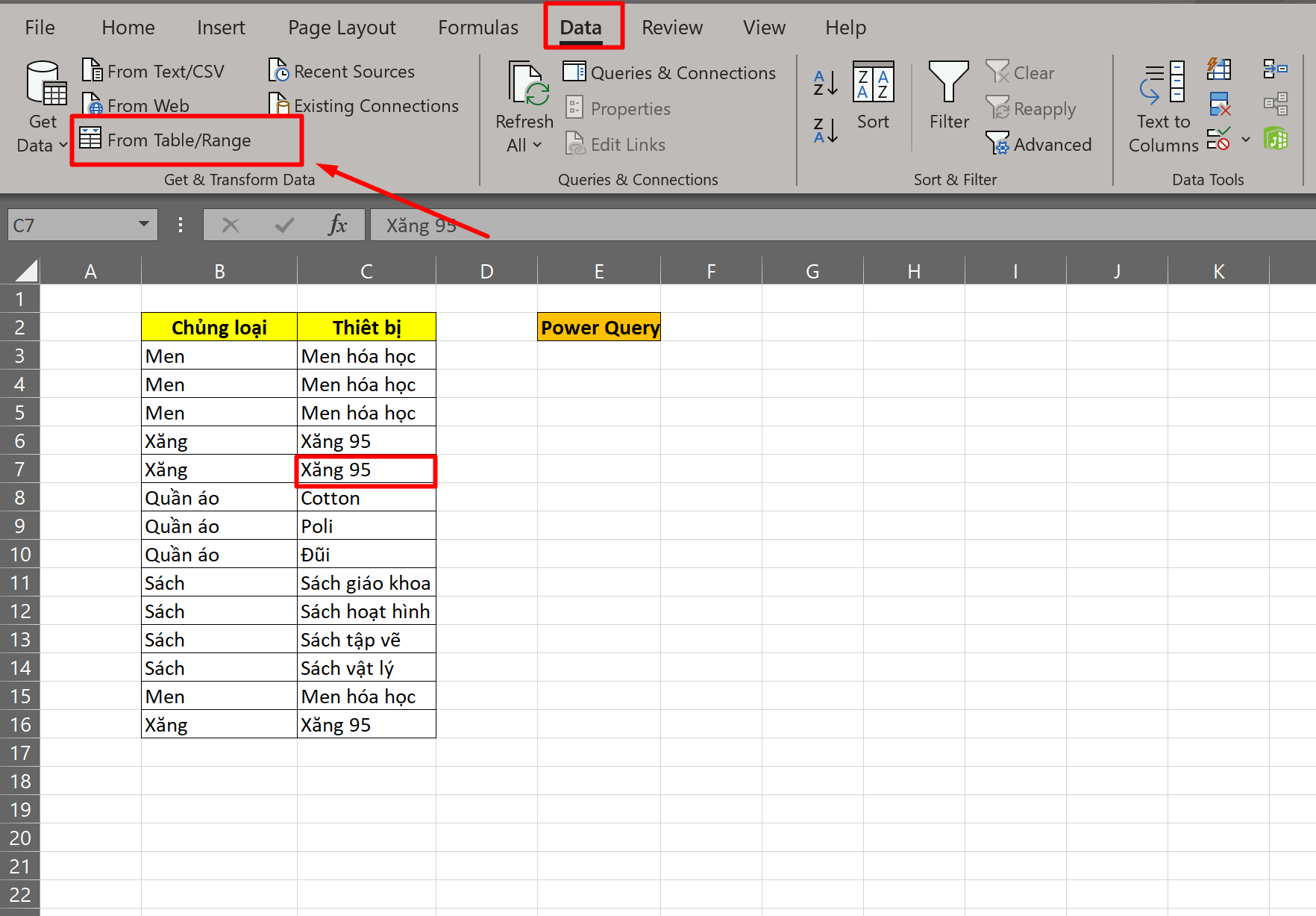 Sử dụng Remove Duplicates trên Power Query