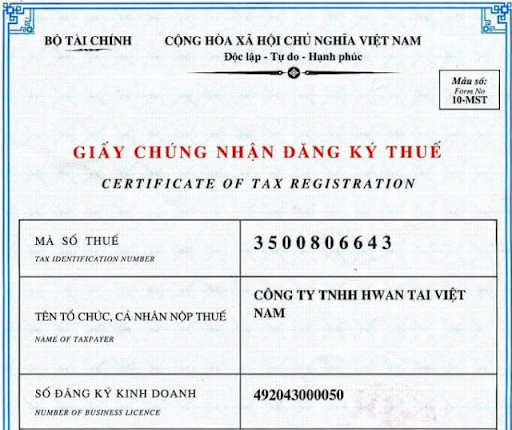 mã số thuế là bước thứ 2 trong quy trình quản lý thuế
