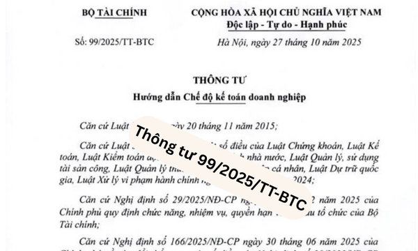 Những quy định về thông tư 99 cần phải biết